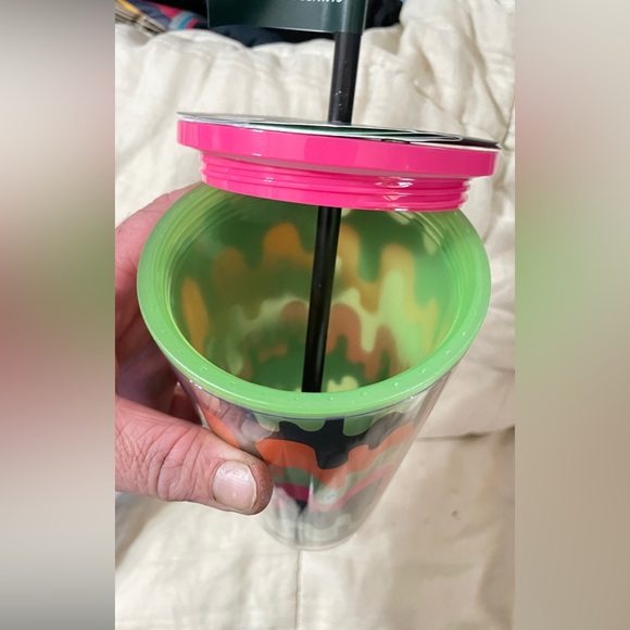 NWT STARBUCKS HALLOWEEN 2023 16oz. glow-n-dark/Sticker Cold Cup BRAND NEW - Picture 2 of 5